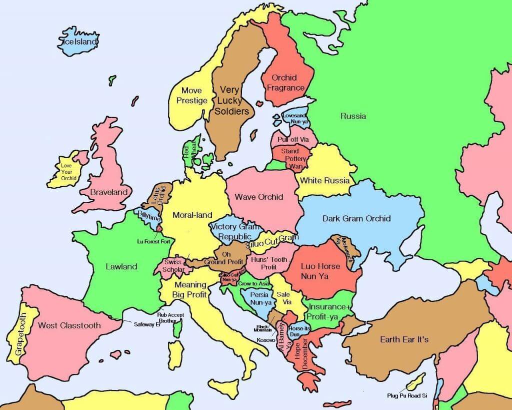 Ý nghĩa của tên các nước Châu Âu bằng tiếng Hán
