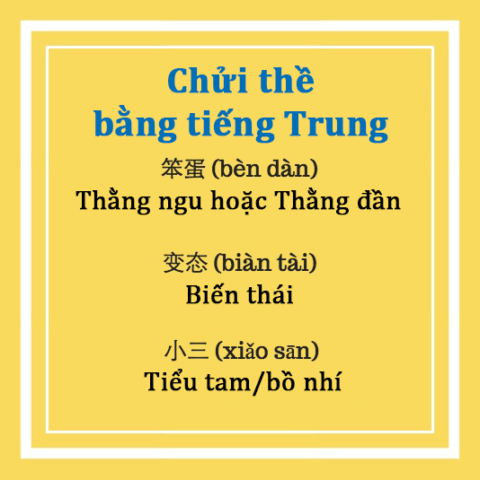 Chửi thề bằng tiếng Trung - Những từ chửi tục thông dụng bằng tiếng Quan Thoại bạn nên biết Thumbnail